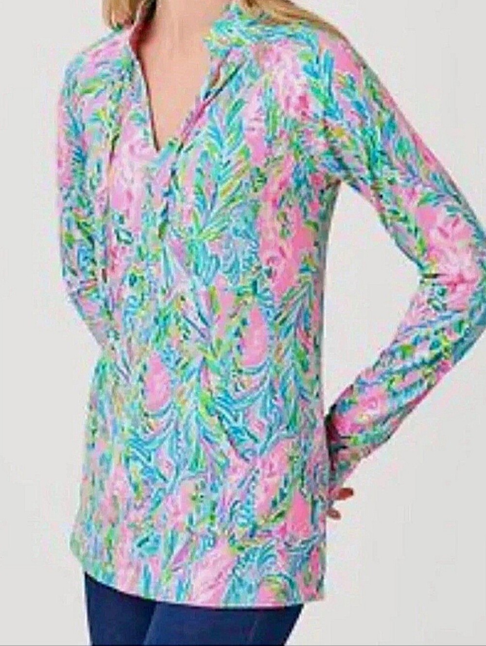 Lilly Pulitzer NWT Cassi Solsafe UPF 50+ Unicorn of the Sea Popover